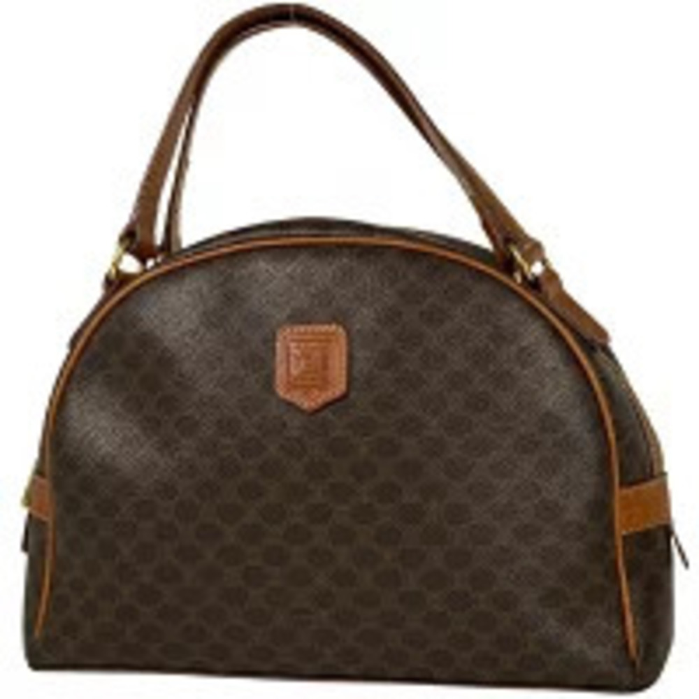 Celine Macadam handbag tote bag canvas brown